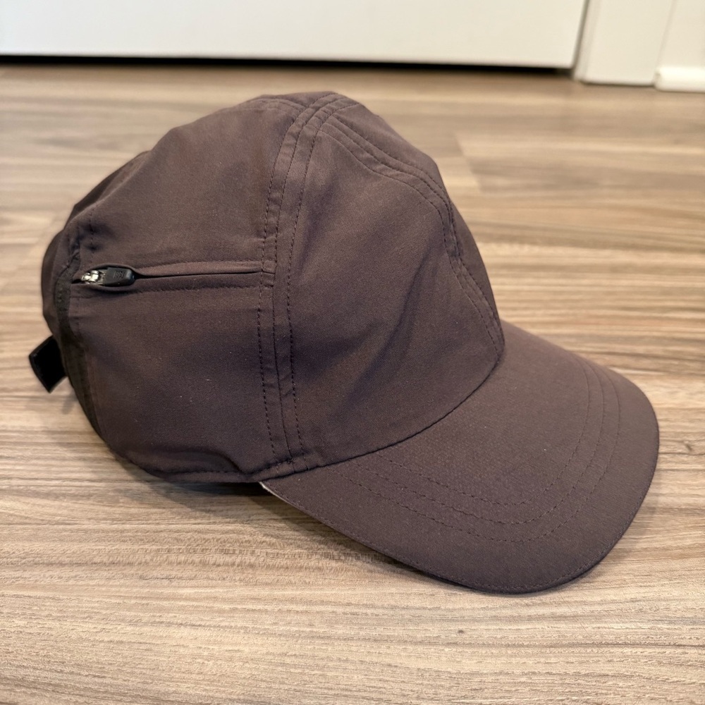 Dark Brownish Gray Cap with Side Pocket
